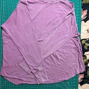 Zella Relaxed Washed Long Sleeve -Slub Tee